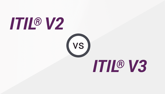 Difference between ITIL®  V2 and ITIL®  V3 Image